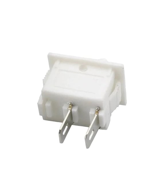IC-120B Mini Işıksız Anahtar 2P On-Off Beyaz