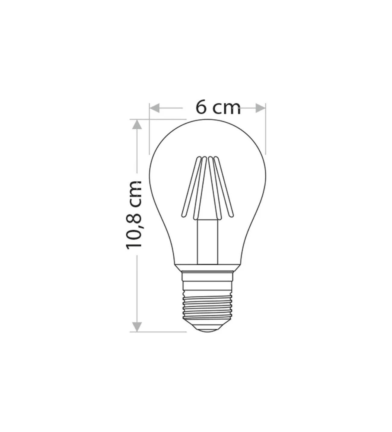 CT-4217 8W 220V E27 Duylu Rustik LED Ampul