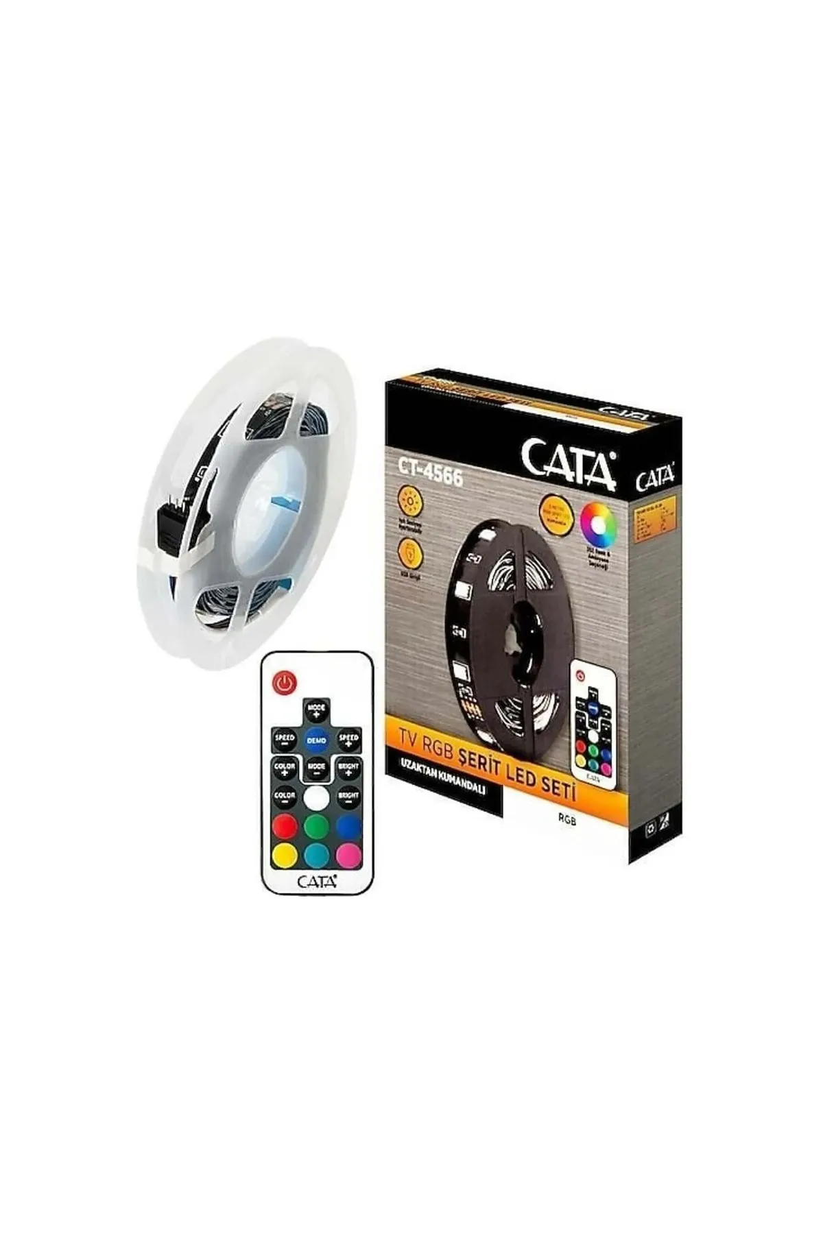 Cata CT-4566 Tv Arkası Ambiyans Rgb LED Seti 3 Metre