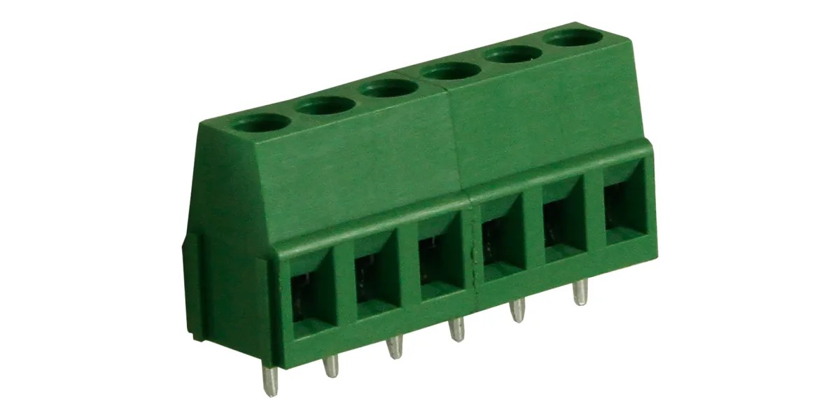 6 Pin 5.00 mm Yeşil PCB Klemens