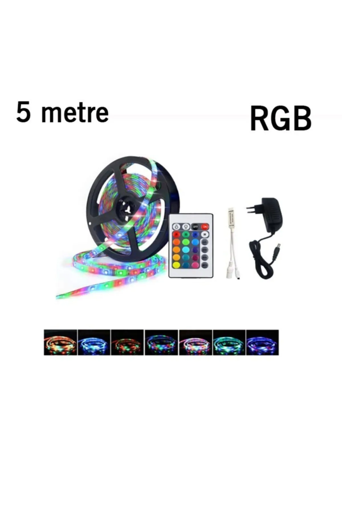 Cata Ct-4558 Profesyonel Rgb Şerit Led 5 Metre Trafo Kumandalı / Renkli Aydınlatma