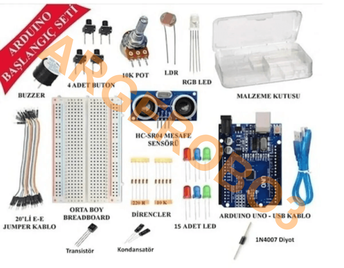  Arduino Ekonomik Başlangıç Seti