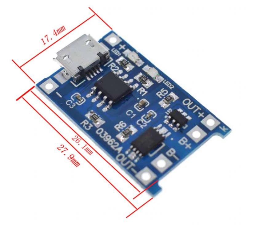 TP4056 Micro USB Lipo 18650 Pil Şarj Devresi 3,7V
