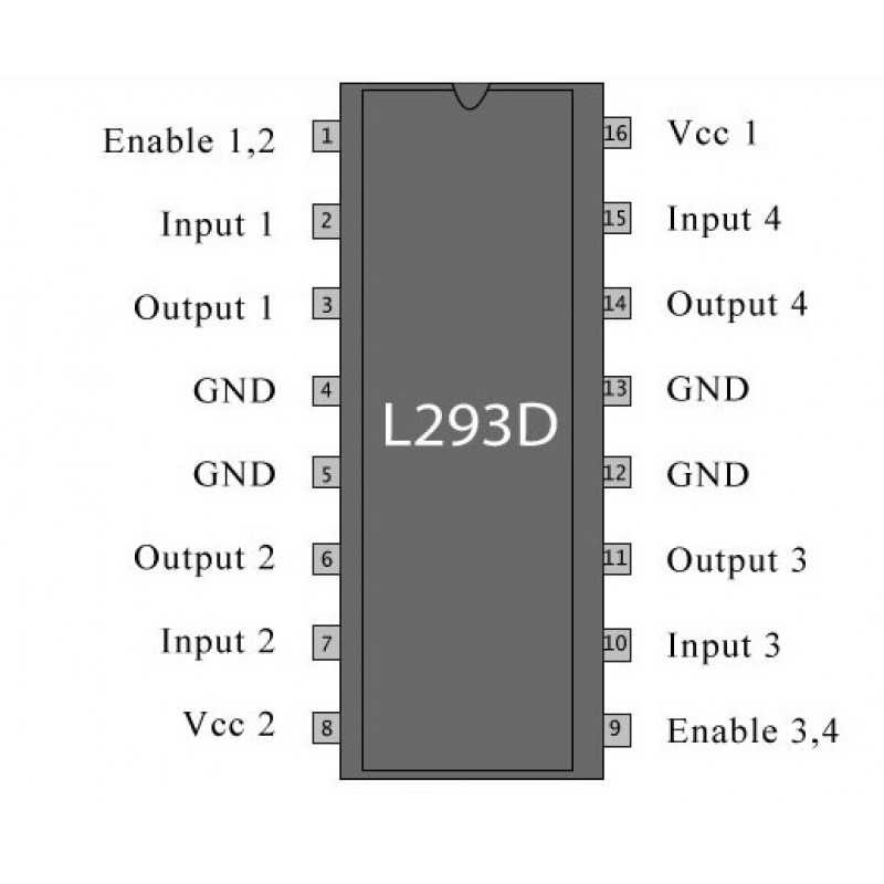 L293D Motor Sürücü Entegresi Dip-16