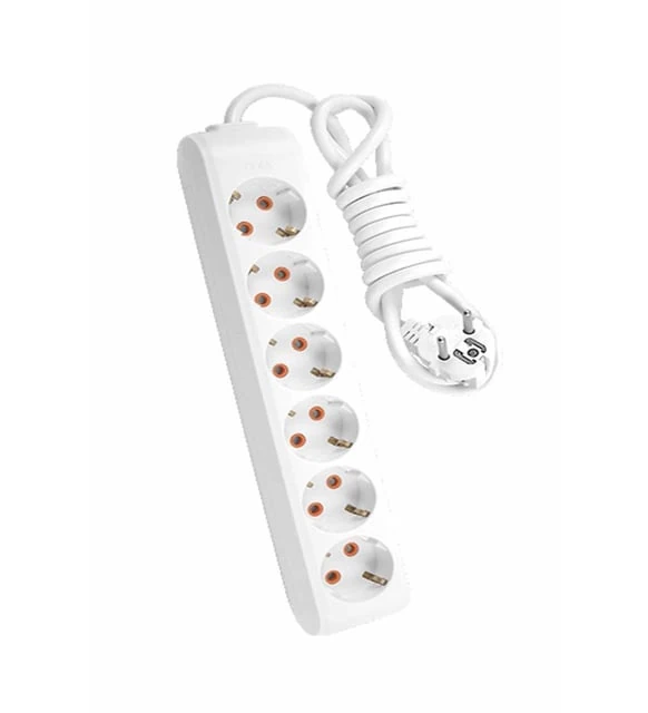 Viko Altılı Uzatma Kablosu Priz 6'LI 2 Metre