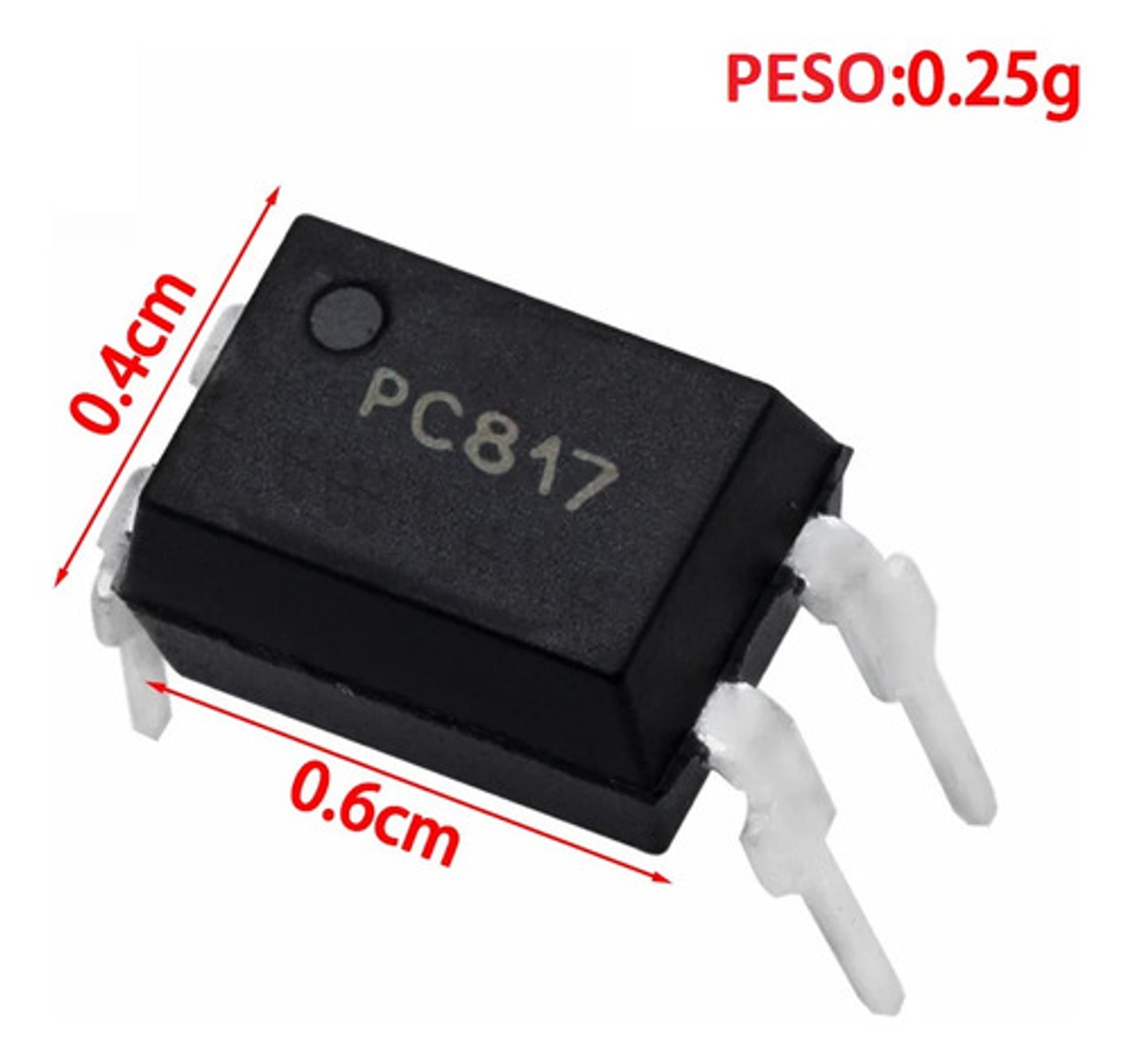 PC817 DIP-4 Transistör Çıkışlı Optokuplör Entegresi