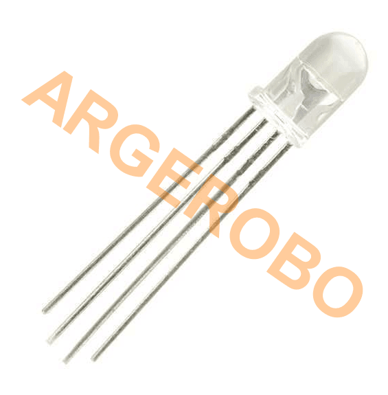 5mm RGB Led Ortak Anot 4 Pin - 10 Adet