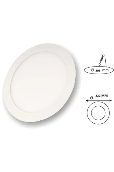 Cata Led Panel 18w 6500k Beyaz Işık Sıva Altı Ct-5169
