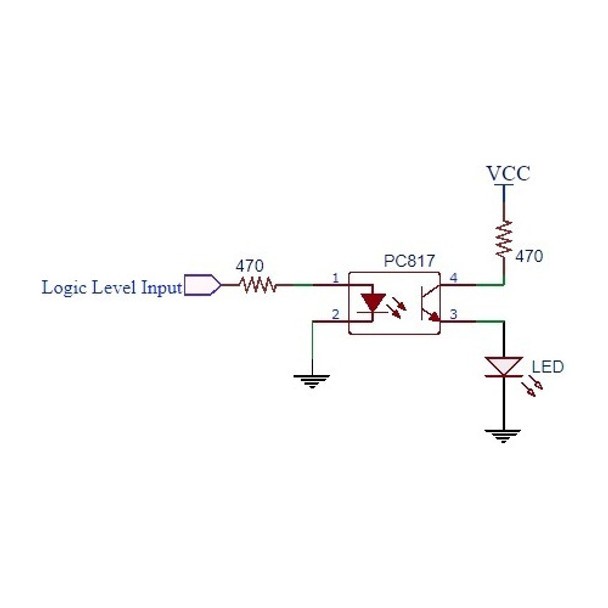 PC817 DIP-4 Transistör Çıkışlı Optokuplör Entegresi