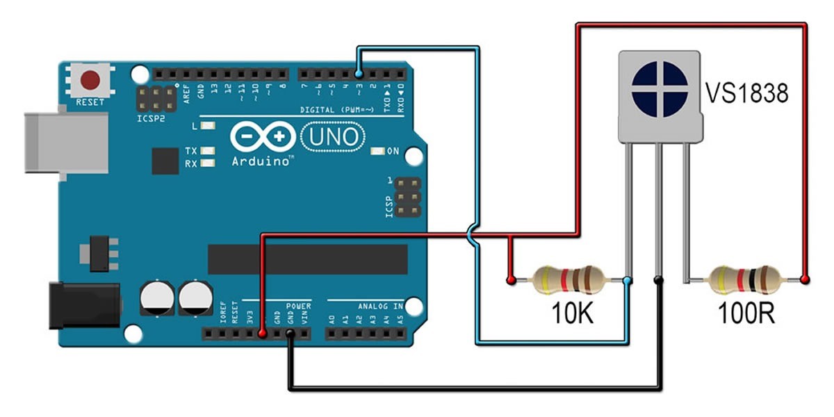 IR (Kızılötesi) Alıcı Sensör 38Khz TL1838 VS1838B