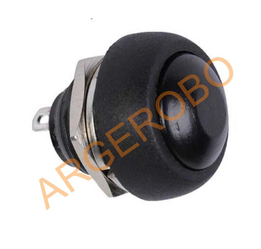 IC-184 Siyah Plastik Push Buton 12mm