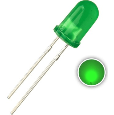 5mm Yeşil Led Diyot - 1000 Adet