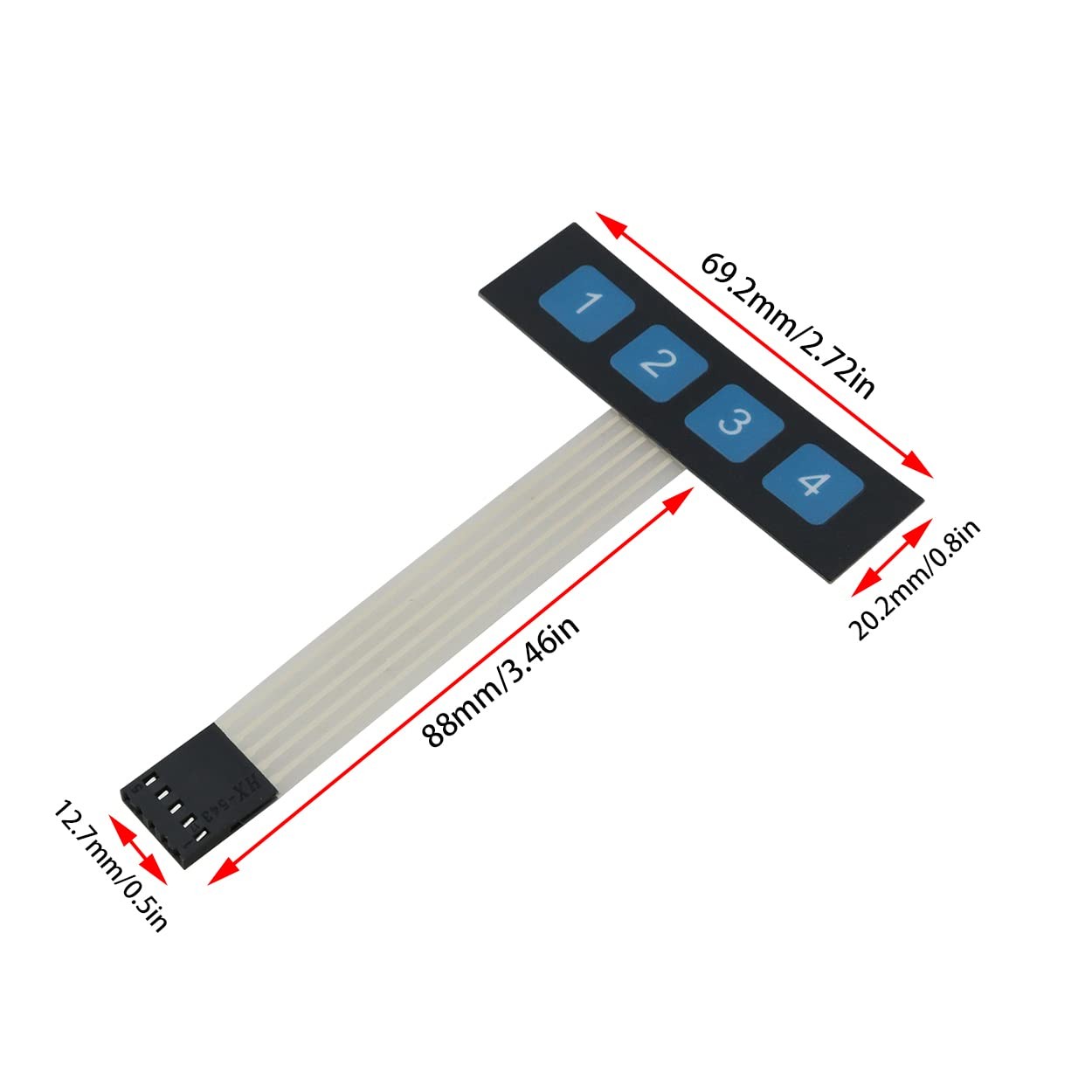 1X4 Membran Tuş Takımı - Keypad