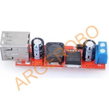 Çift Usb Çıkışlı 9v / 12v / 24v / 36v - 5v Dönüştürücü Dc 3a