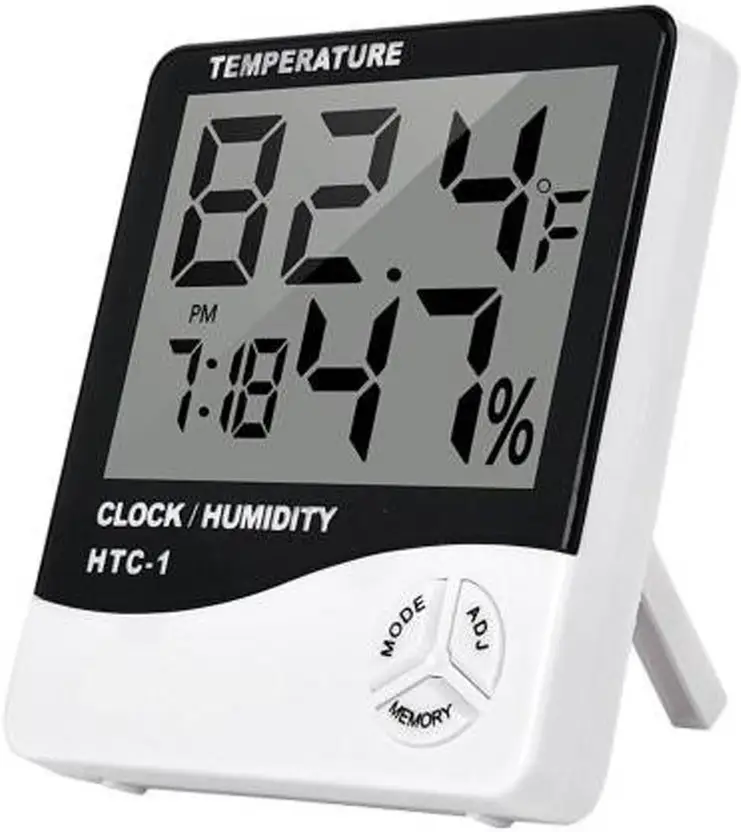 HTC-1 Dijital Masa Saati Nem Ölçer ve Termometre