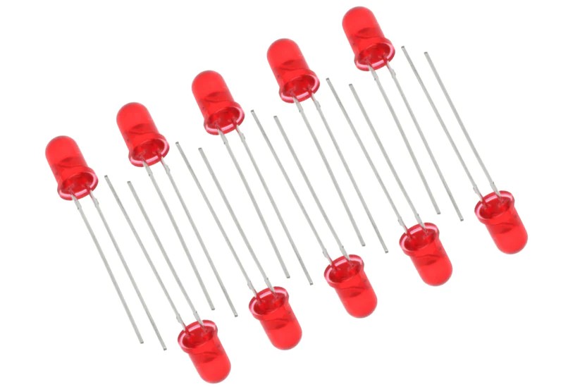 5mm Kırmızı Led Diyot - 10 Adet