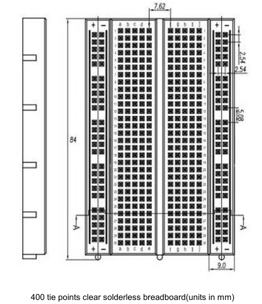 Orta Boy Breadboard 400 Pin