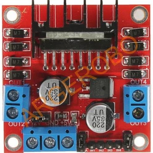 L298N Voltaj Regülatörlü Çift Motor Sürücü Kartı