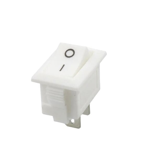 IC-120B Mini Işıksız Anahtar 2P On-Off Beyaz