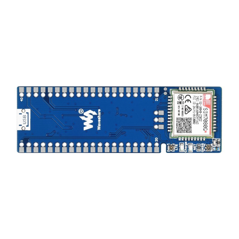Waveshare SIM7080G NB-IoT / Cat-M(eMTC) / Raspberry Pi Pico için GNSS Modülü, Küresel Bant Desteği