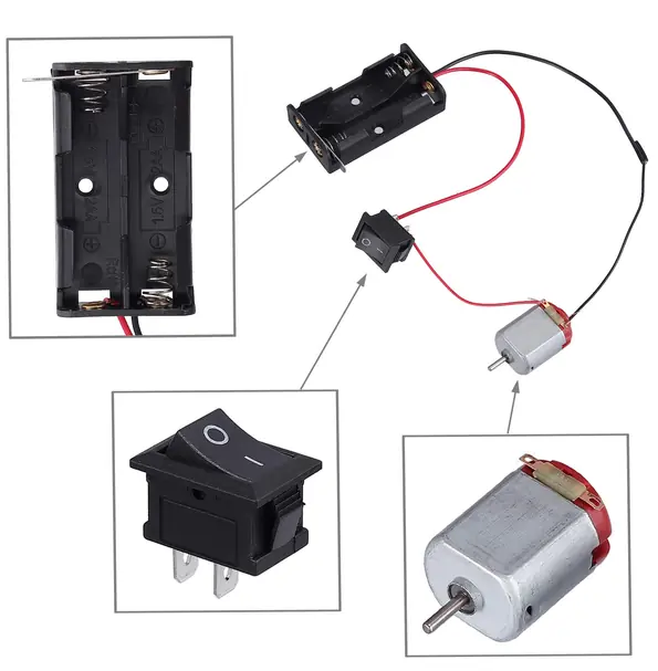 IC-125B anahtar ile hazırlanan motor kontrol devresi