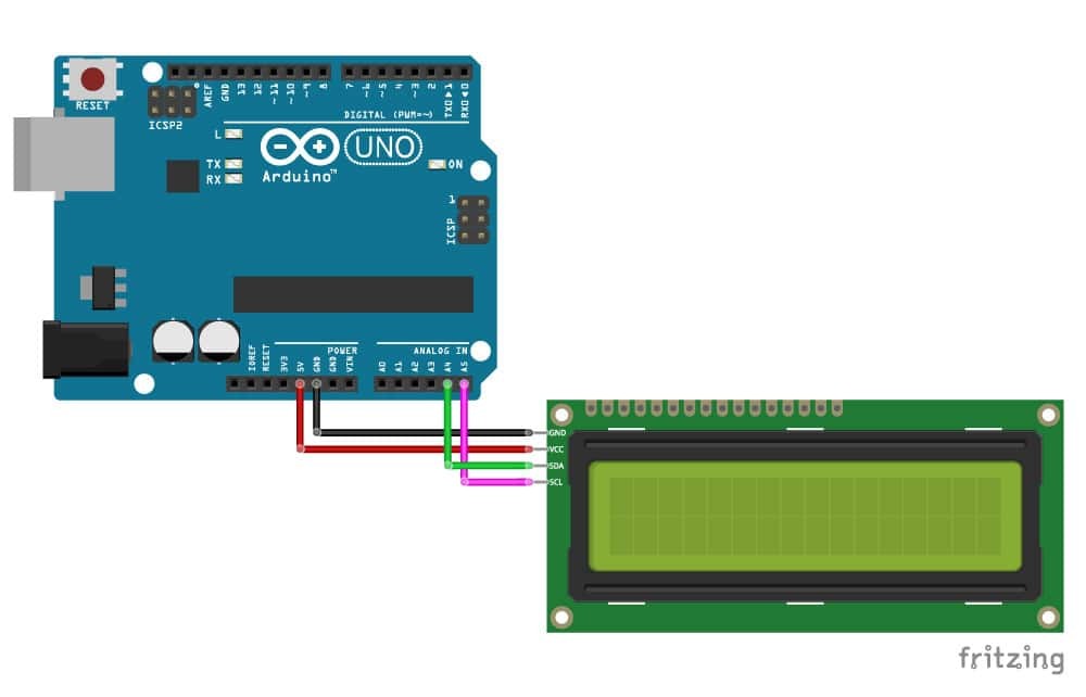 IIC/I2C Modüllü 2x16 Mavi LCD Ekran - Lehimli