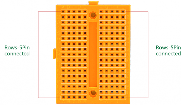 Mini Boy BreadBoard Sarı 170 Pin