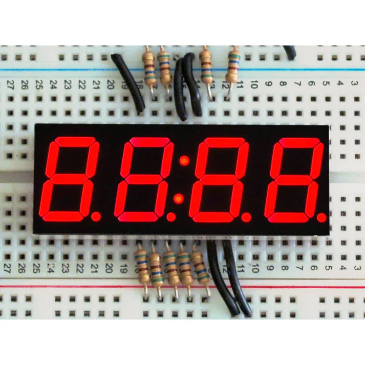 14mm 4'lü Ortak Anot Display - Kırmızı