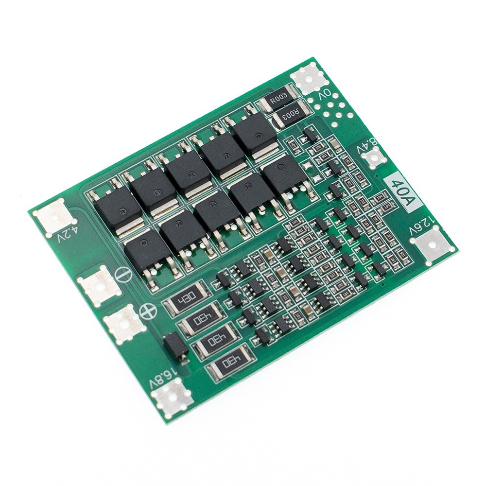 4s Bms 40a Matkap Uygun Balanslı 16.8v 4 Pil 18650 Lityum Batarya Şarj Koruma Modülü 14.8v 16v