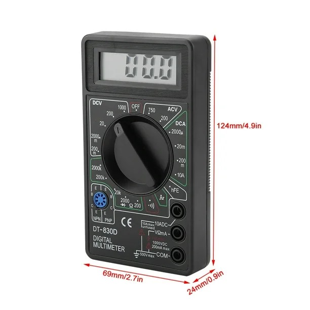 DT-830D Dijital Multimetre Avometre Ölçü Aleti