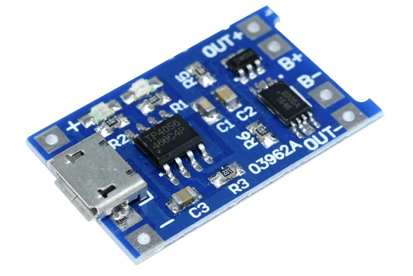 TP4056 Micro USB Lipo 18650 Pil Şarj Devresi 3,7V
