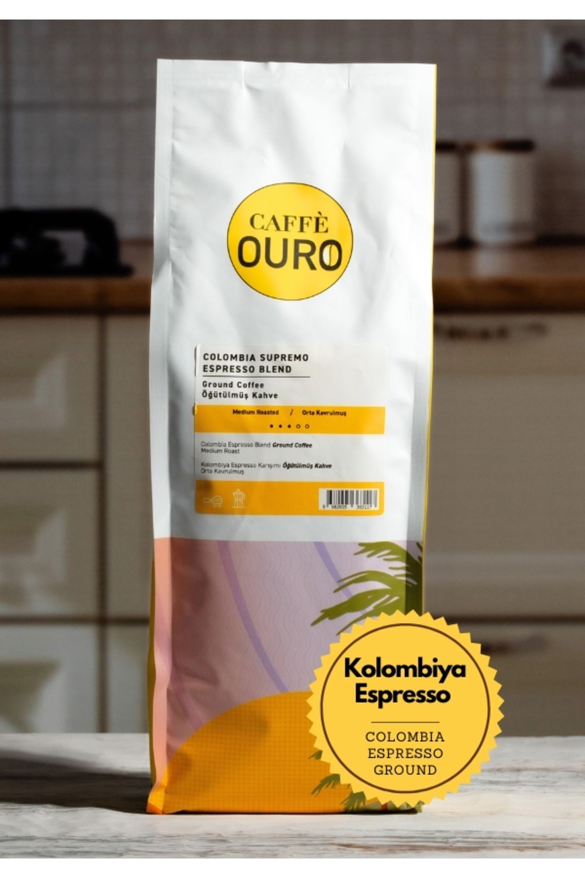 Kolombiya Supremo Espresso Orta Kavrulmuş ve Öğütülmüş 1KG