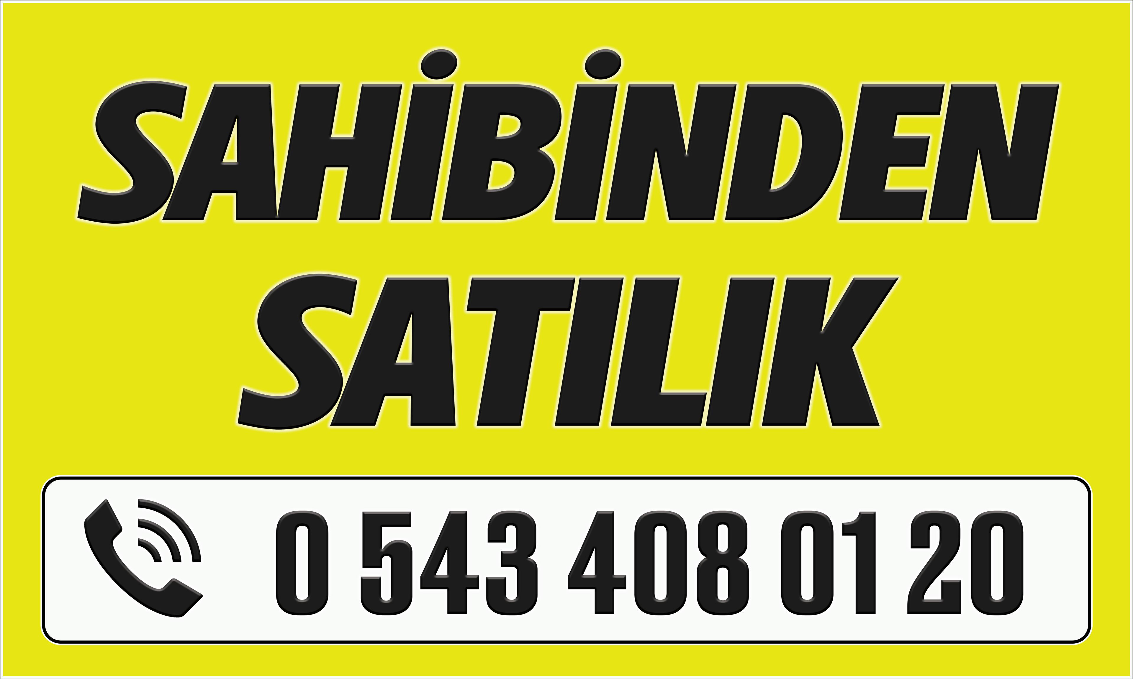 Satılık İlanı Afişi - 165x100