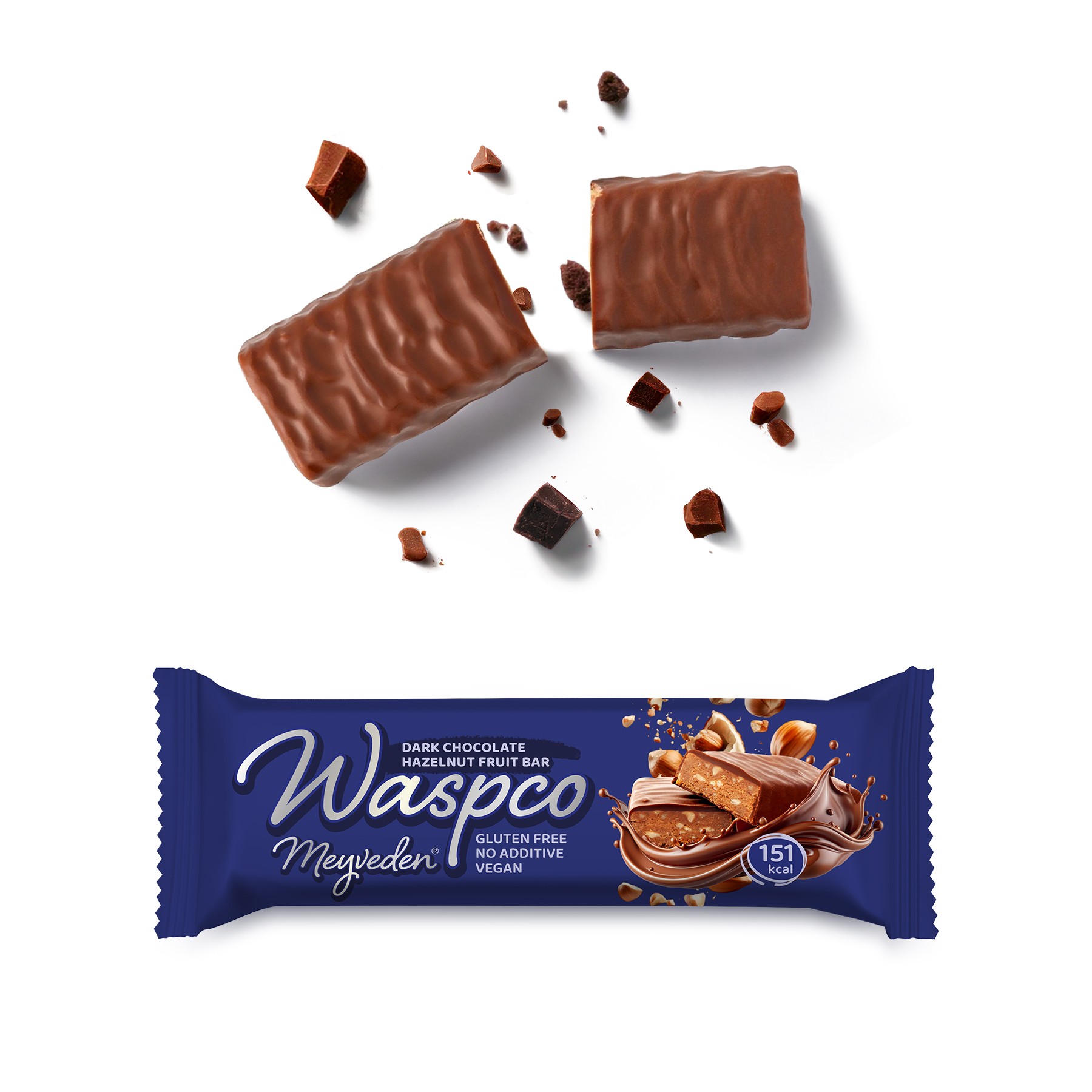 Bitter Çikolata Kaplı Fındıklı Meyve Bar 35G x 12 Adet