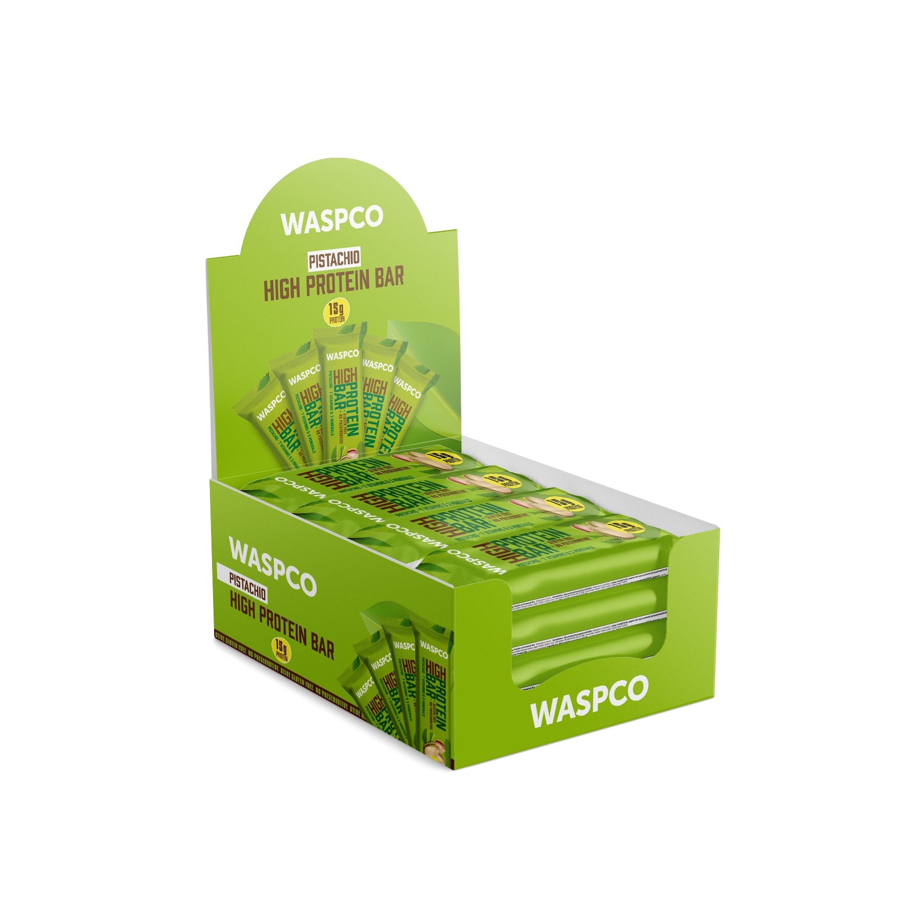 Antep Fıstıklı Yüksek Protein Bar 50g x 12 Adet