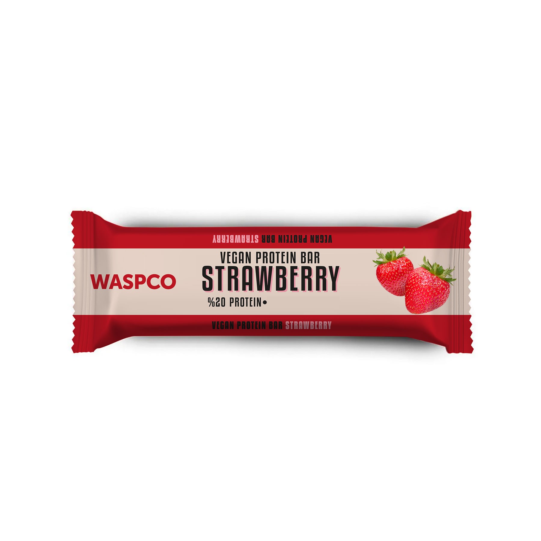 Çilekli Vegan Protein Bar 40g x 12 Adet
