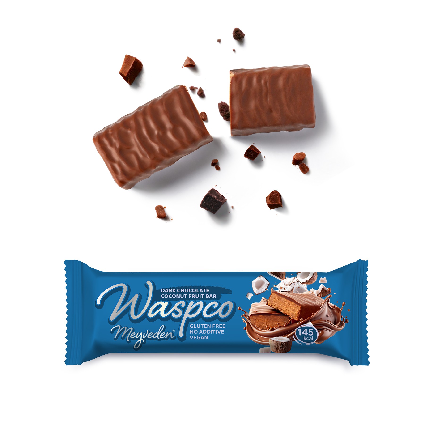 Bitter Çikolata Kaplı Hindistan Cevizli Meyve Bar 35G x 12 Adet