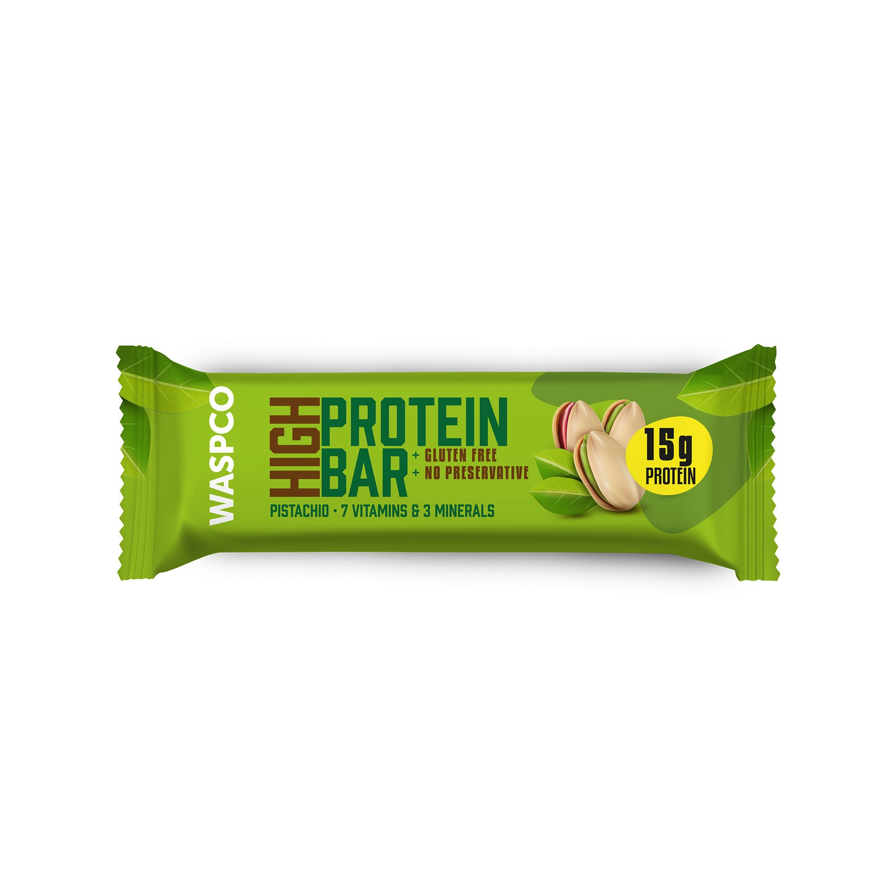 Antep Fıstıklı Yüksek Protein Bar 50g x 12 Adet