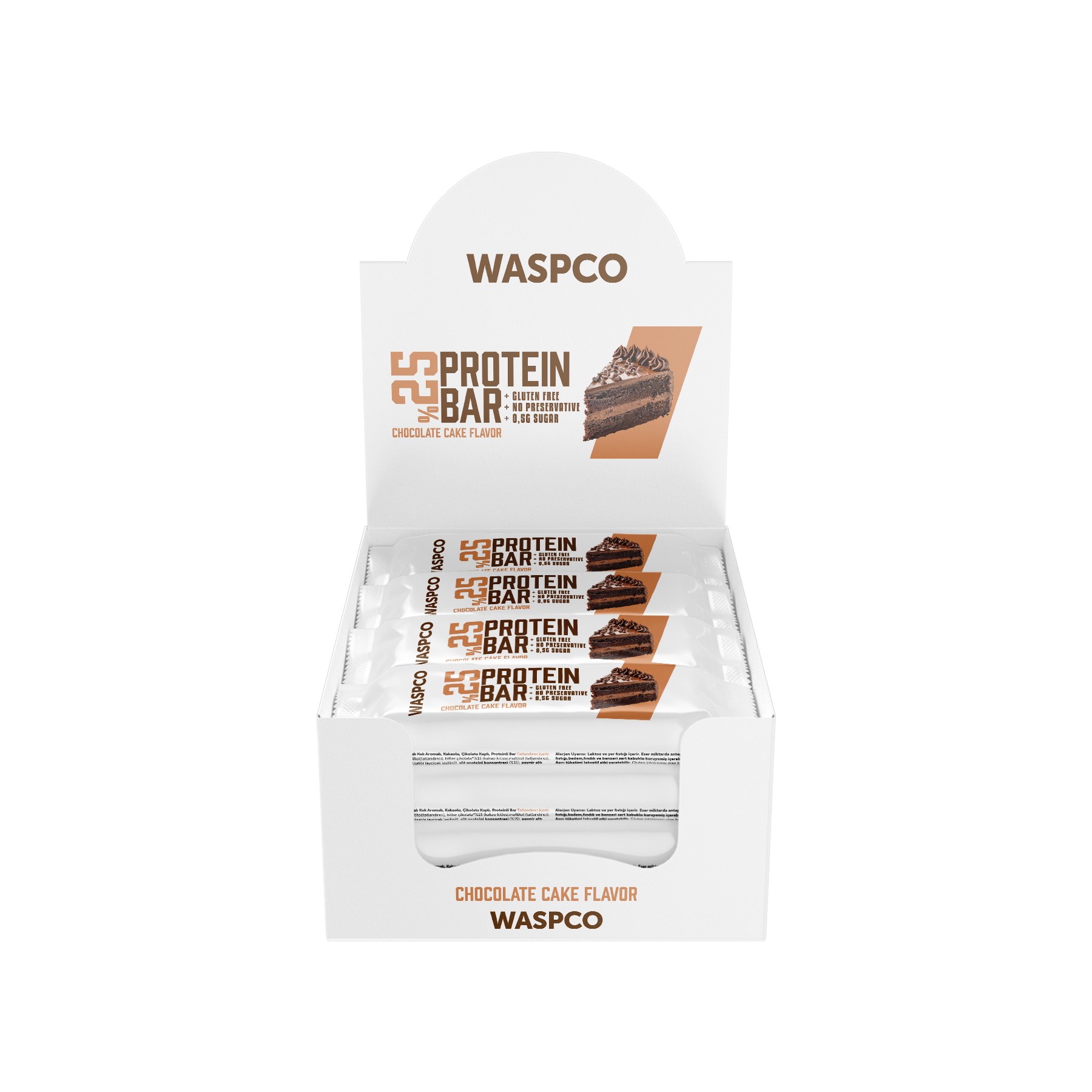 Bitter Çikolata Kaplı Çikolatalı Kek Aromalı Protein Bar 36G x 12 Adet