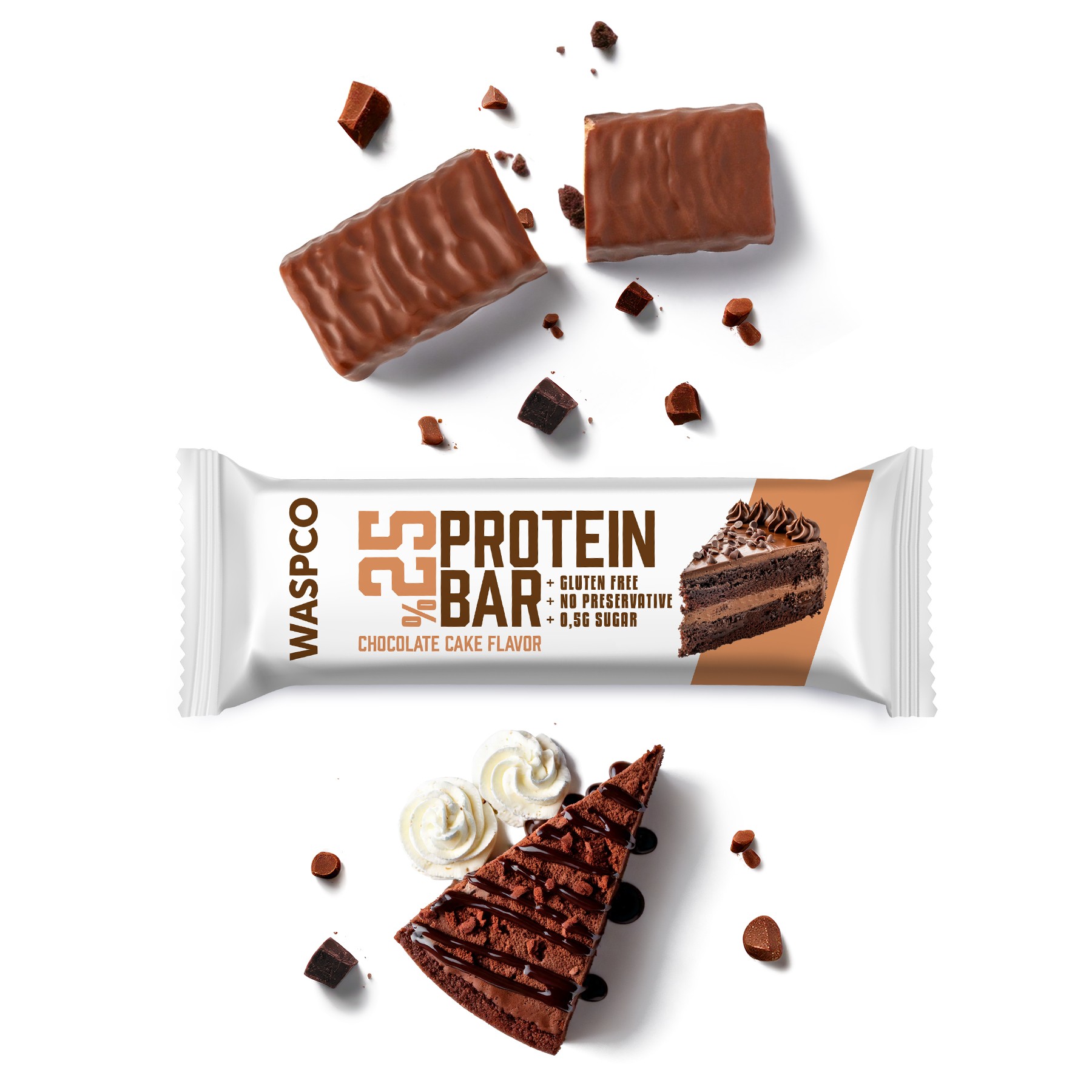 Bitter Çikolata Kaplı Çikolatalı Kek Aromalı Protein Bar 36G x 12 Adet