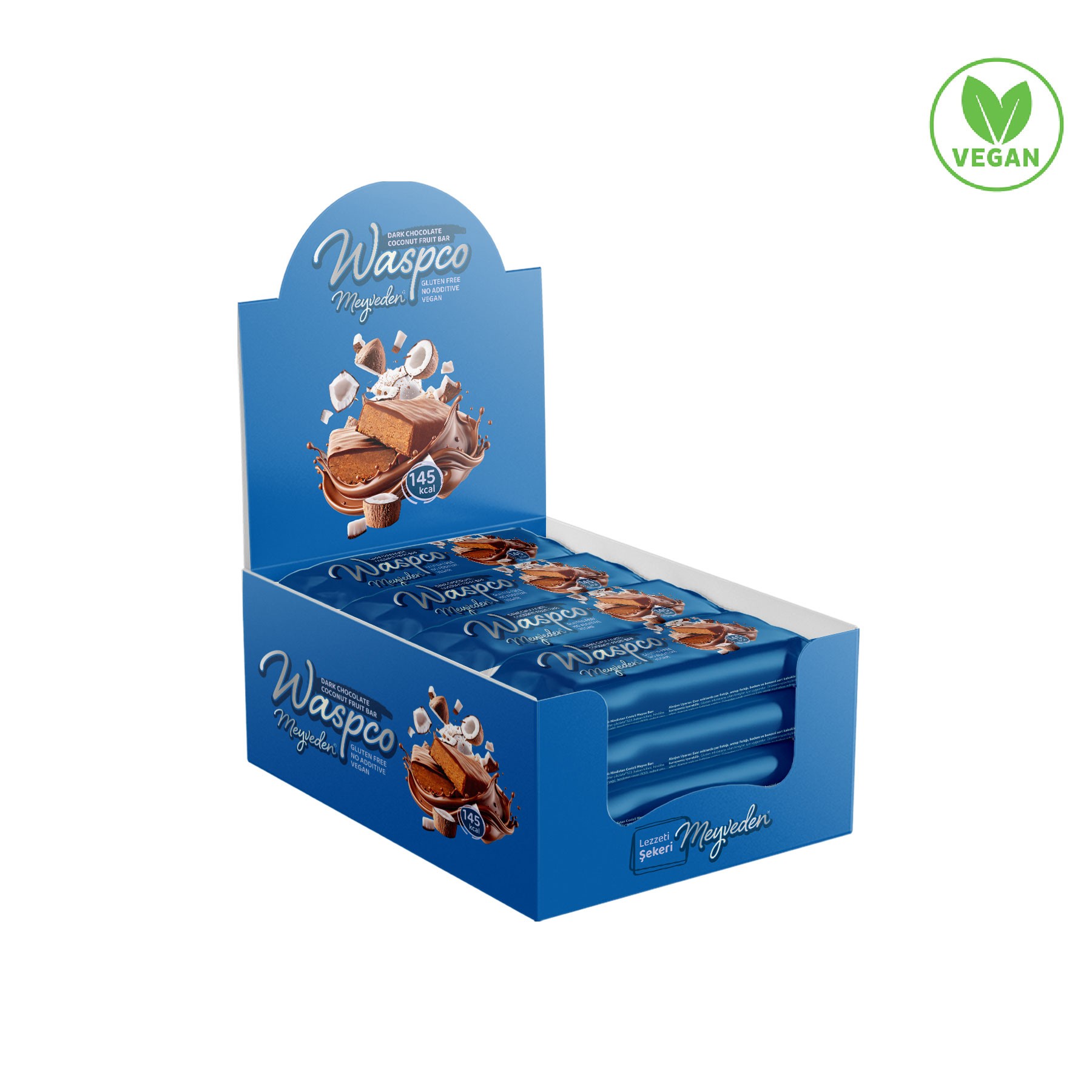Bitter Çikolata Kaplı Hindistan Cevizli Meyve Bar 35G x 12 Adet