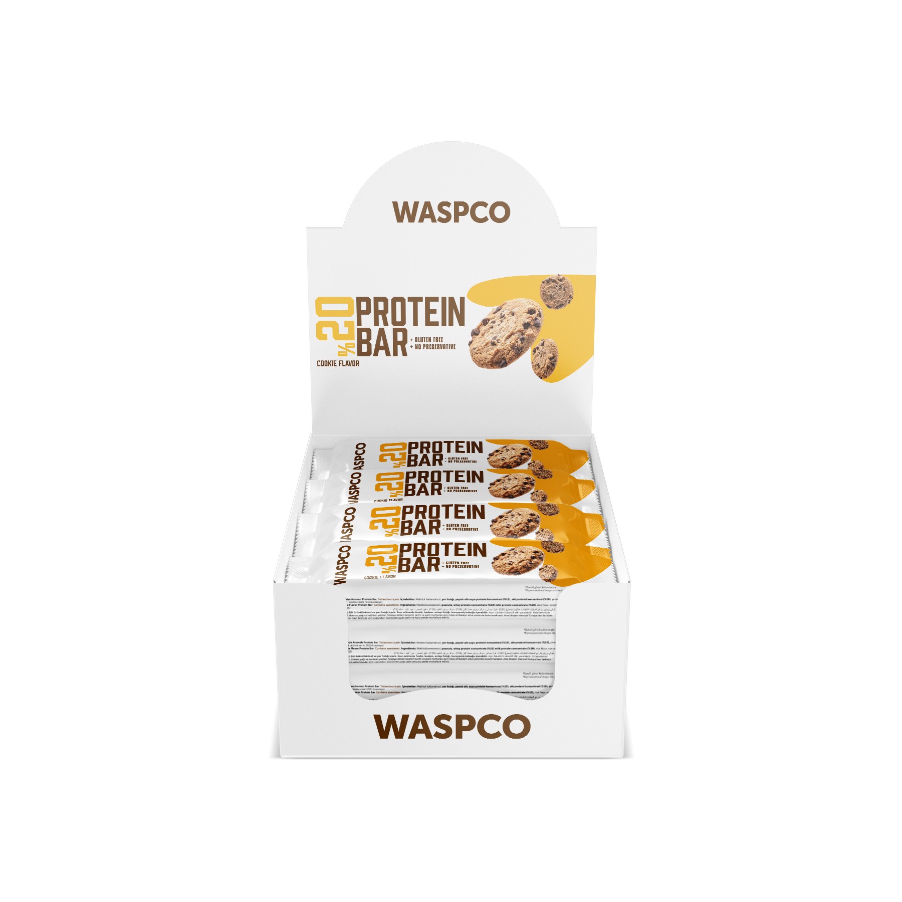 Kurabiye Aromalı Protein Bar 40g x 12 Adet