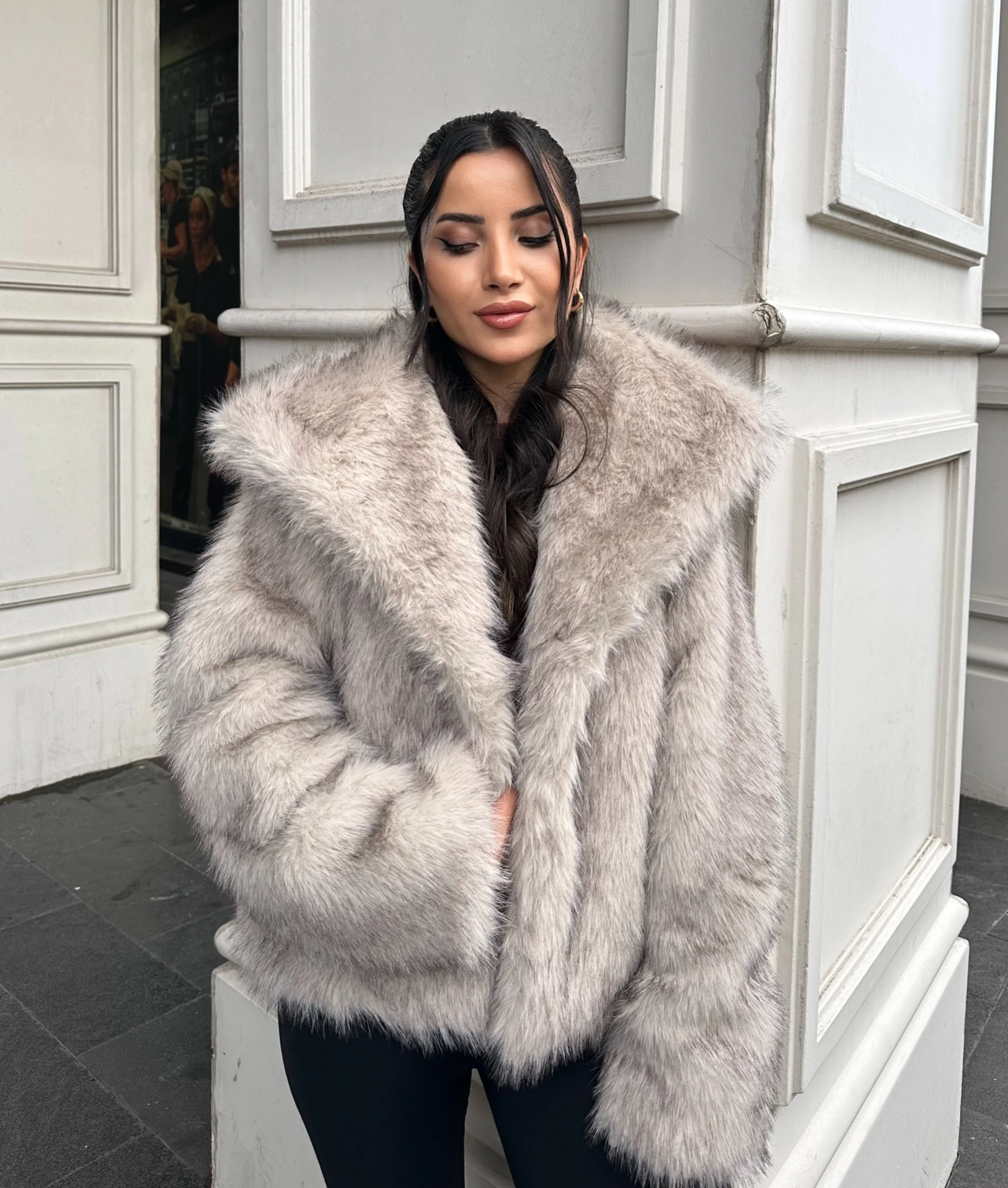 Soft Glam Kürk Ceket- Kadın Kışlık Suni Kürk Mont 