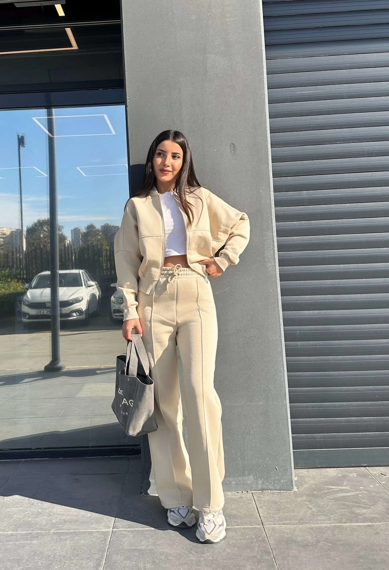 Street Move Takım - Bej