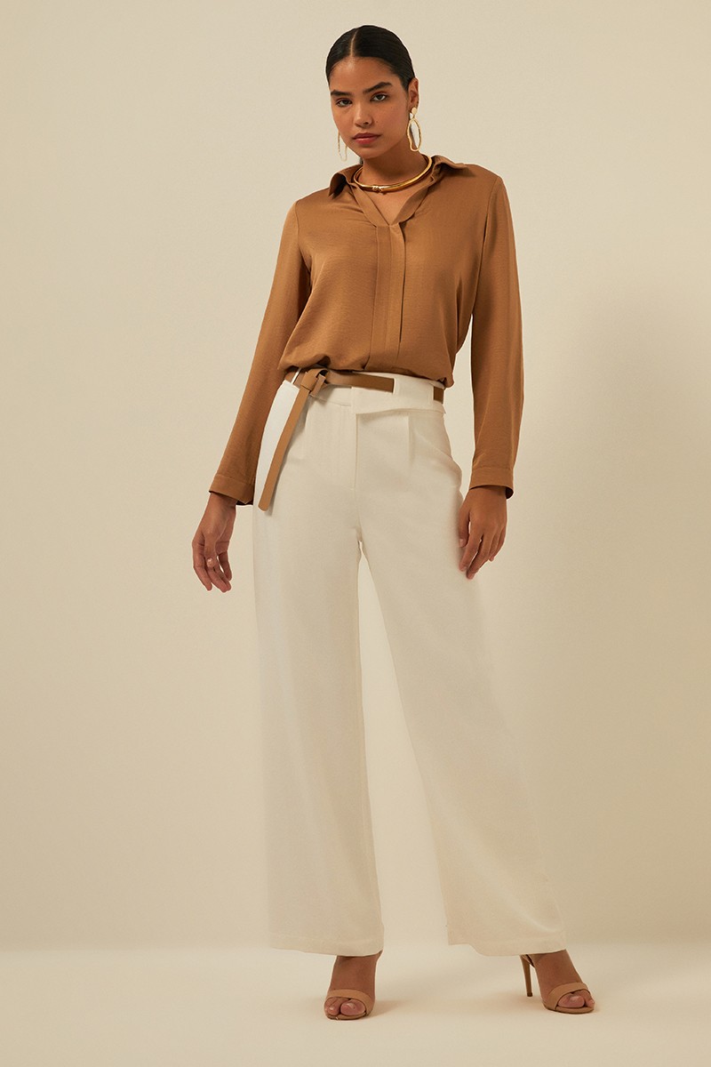 Belted Palazzo Pants