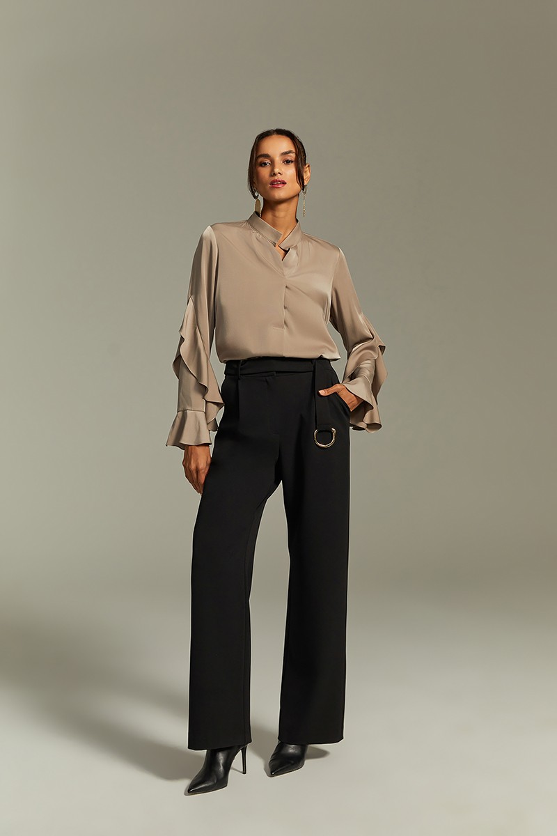 Belted Palazzo Pants