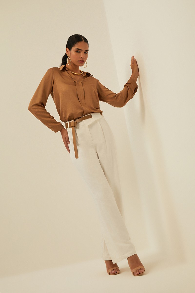 Belted Palazzo Pants