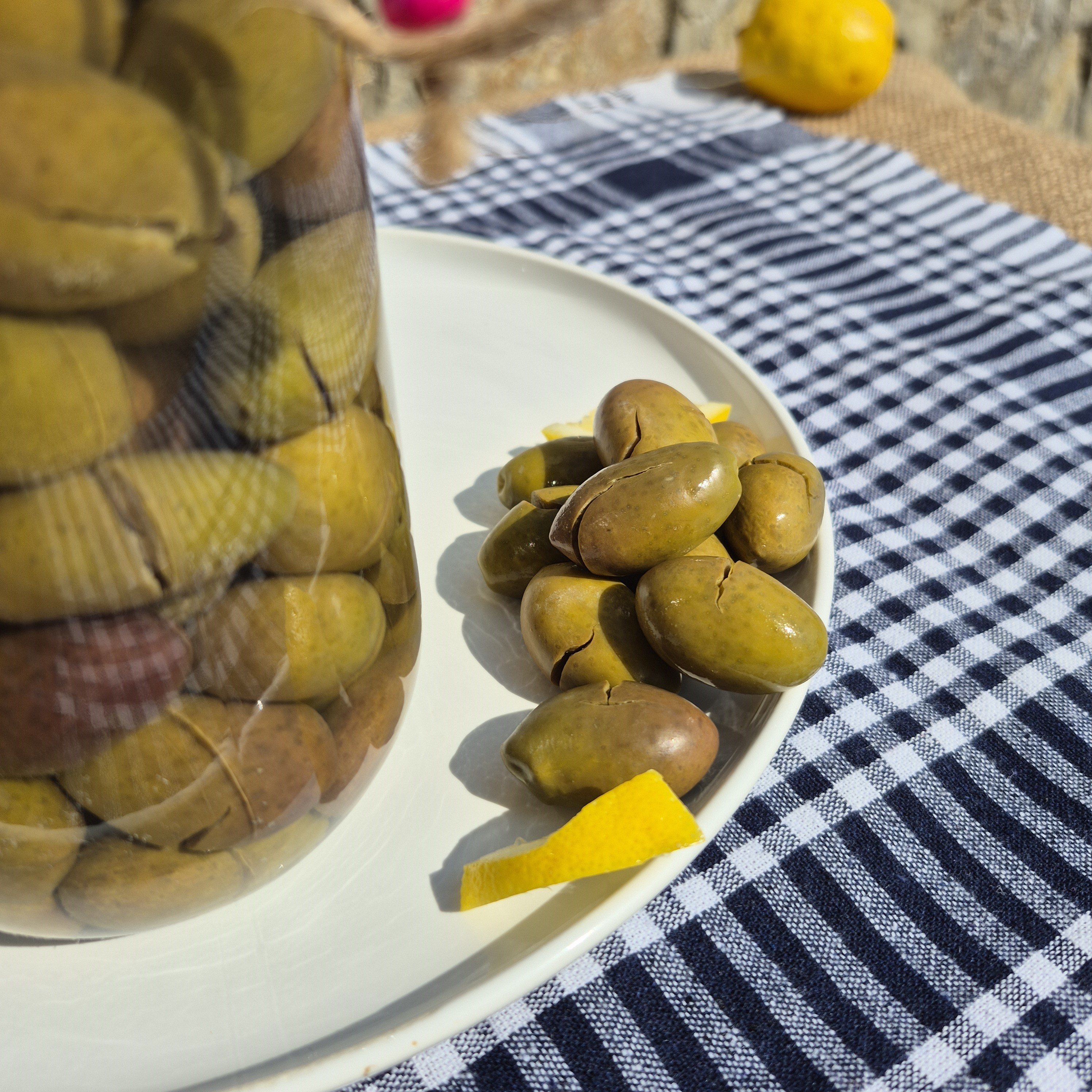 Taş Kırma Yeşil Zeytin Kalamata