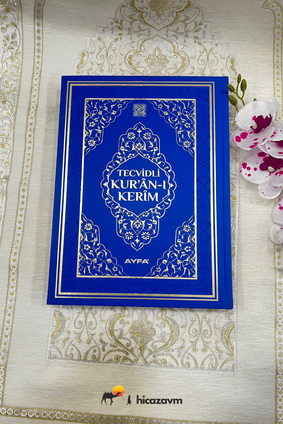 LACİVERT TECVİDLİ KURANI KERİM-TERMO DERİ - CAMİ BOY MÜHÜRLÜ