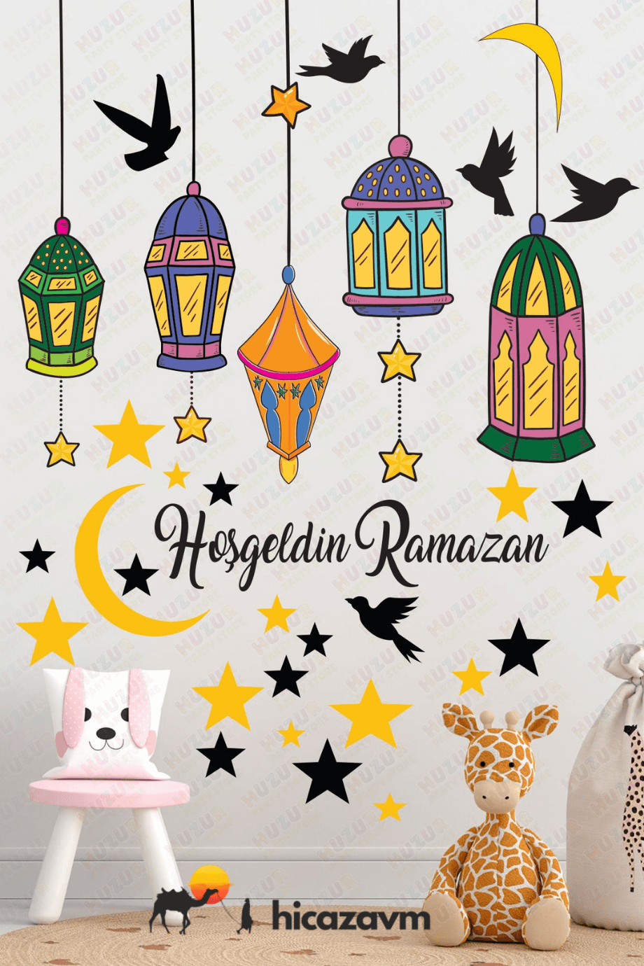 Yapışkanlı Ramazan Süsleme Seti